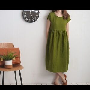 Meetra Linen Maxi Dress